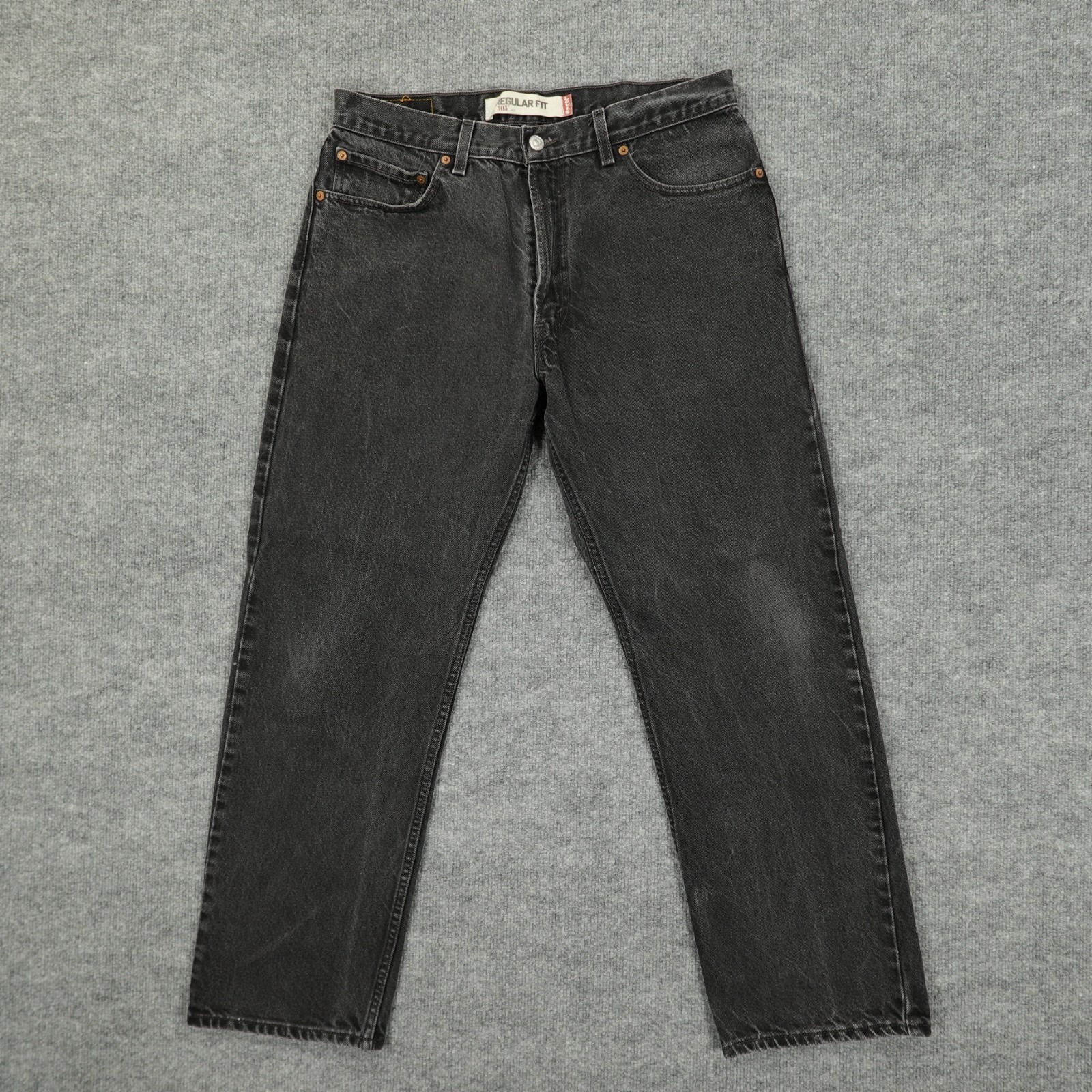 Vintage Levis 505 Jeans Mens 32x29 (Tag 36x30) Black Regular Fit Straight Leg